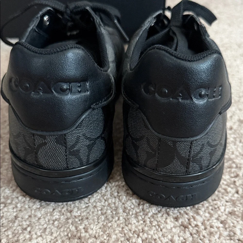 COACH/MENS: Black and Gray Monogram Sneakers - Picture 3 of 5